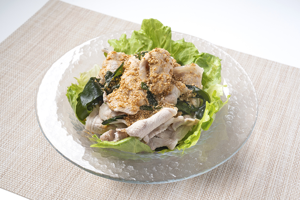 豚肉とわかめの冷しゃぶ