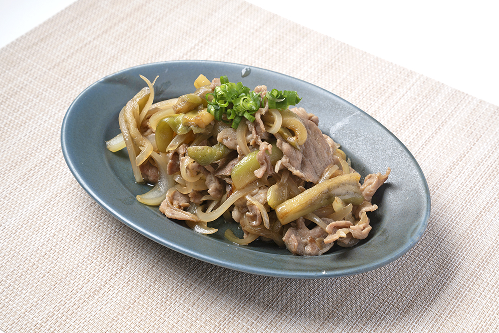 豚肉となすのしょうが焼き