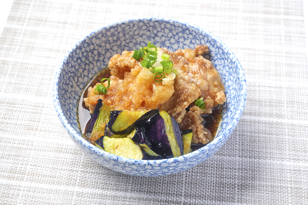 揚げなすと鶏肉の和風おろし