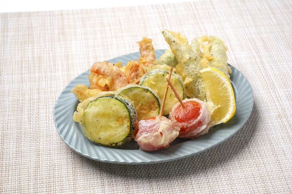 えびと夏野菜のフリッター