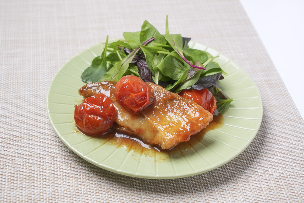 赤魚のトマト照り焼き